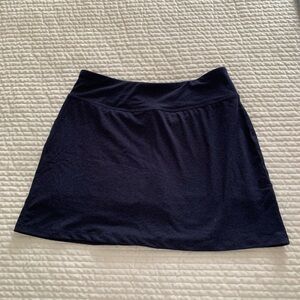 Tangerine Blue A-Line Mini Skirt Casual